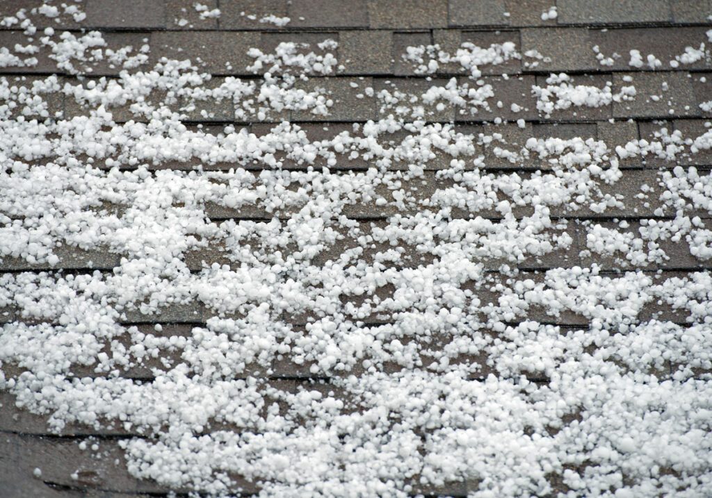 Roof Hail Damage in Colorado Springs, Monument, Pueblo, Woodland Park and Surrounding Areas