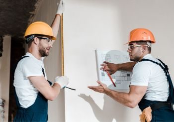 Two Contractors working on a Home Remodeling Project in Fountain, CO